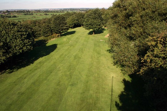 A view down the fairway on the 10th hole