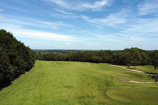 view from 2nd tees down fairway