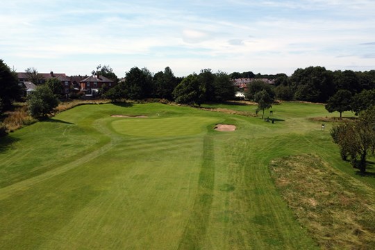 view towards green on 6th hole