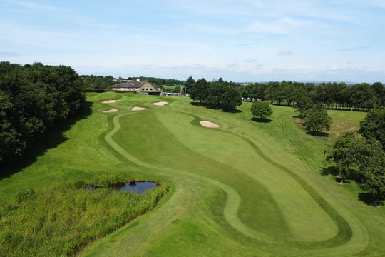 view of 18th hole