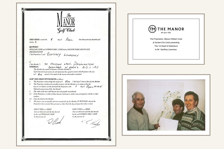 The Manor deed presentation.