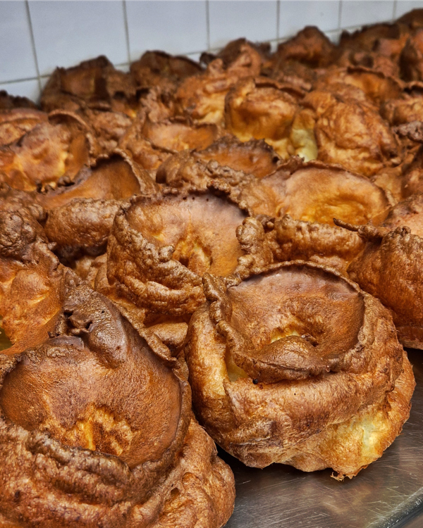 Yorkshire puddings.