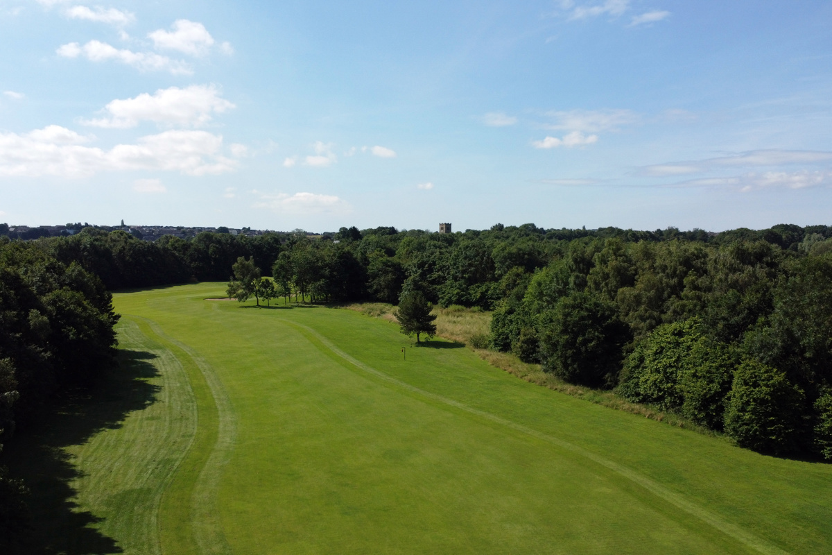 View down 16th fairway